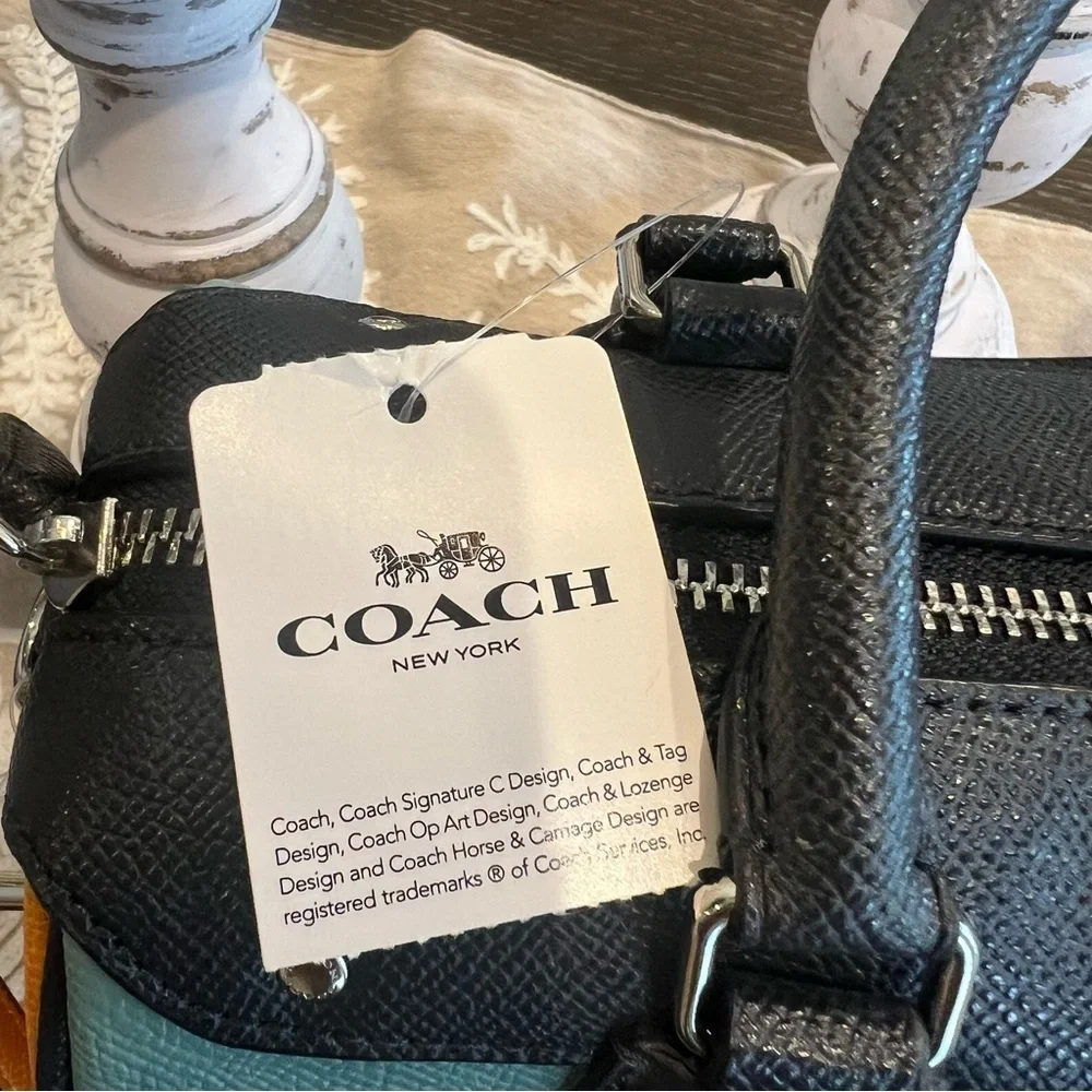 NWT Coach Mini Bennett Satchel in Multi Color - Picture 4 of 12